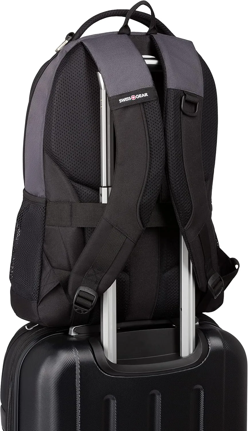 SwissGear Cecil 5505 Laptop Backpack, Dark Grey/Black, 18-Inch