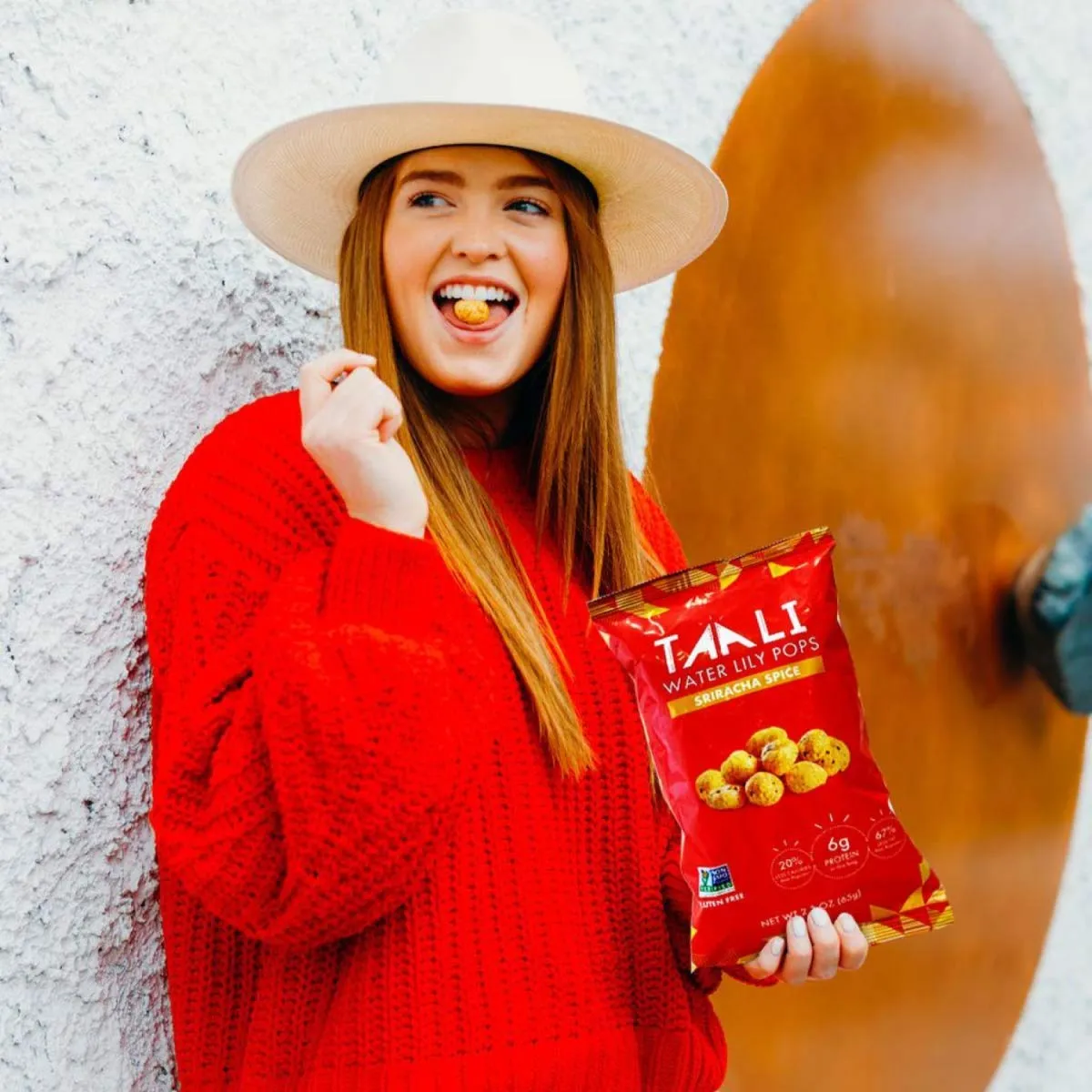 Taali Sriracha Spice Water Lily Pops (4-Pack) - Spicy Roasted Fox Nuts Makhana Snack | Crunchy Indian Healthy Snacks | Protein-rich, Gluten Free, Non GMO | 2.3 oz Multi-Serve Bags