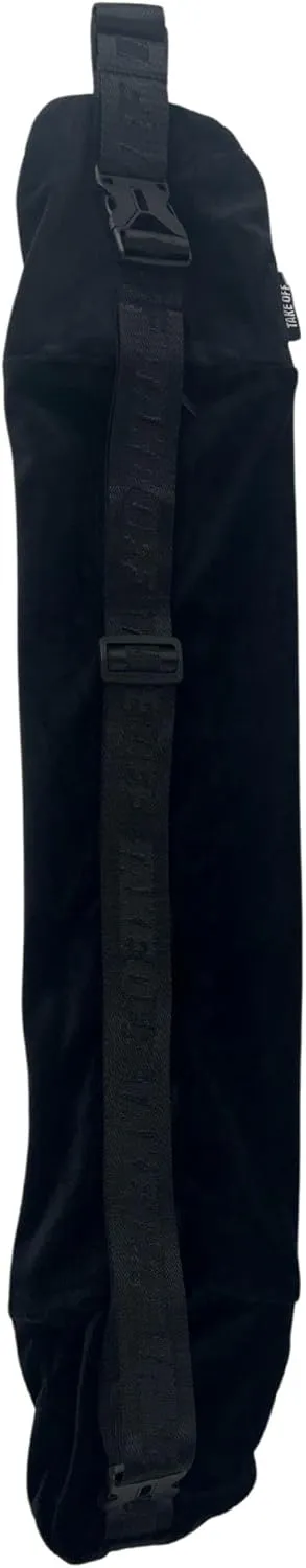Take OFF Luggage - Stuffable Travel Neck Pillow for Extra Storage, Fits 3 Days of Essentials, Carry On Airplane, Car & Road Trip Accessories, Compact, Adjustable & Soft for Comfort, No Filler - Black