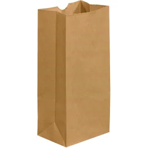 Tape Logic TLBGG116K Grocery Bags, 5 1/4" x 3 7/16" x 10 15/16", Kraft (Pack of 500)