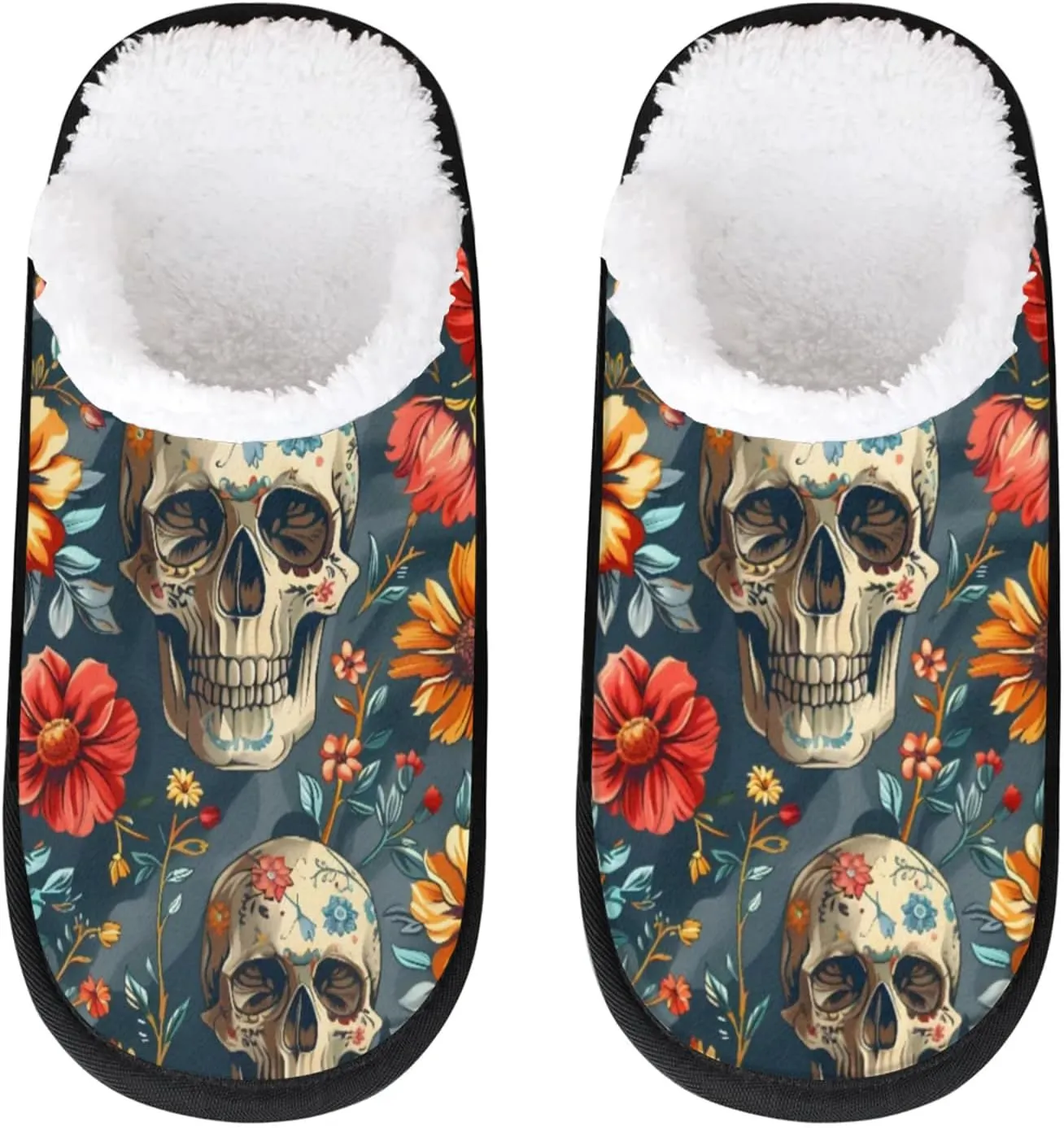 Tavisto Cozy Travel Slippers for Women Men, Non-Slip Sole Fleece Lining Washable House Shoes