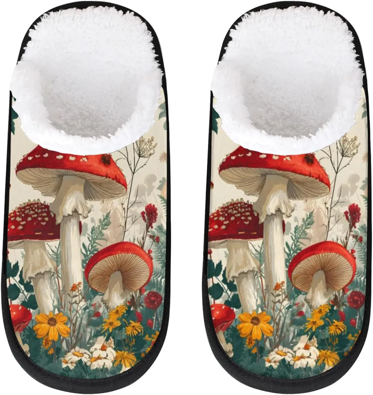 Tavisto Cozy Travel Slippers for Women Men, Non-Slip Sole Fleece Lining Washable House Shoes