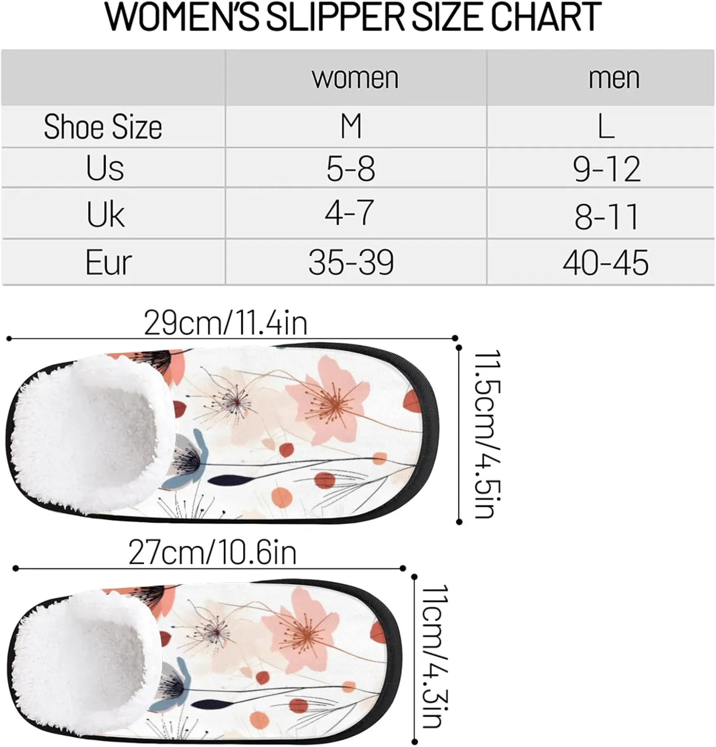 Tavisto Cozy Travel Slippers for Women Men, Non-Slip Sole Fleece Lining Washable House Shoes