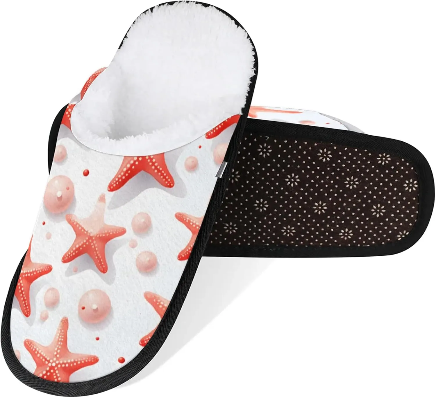 Tavisto Cozy Travel Slippers for Women Men, Non-Slip Sole Fleece Lining Washable House Shoes