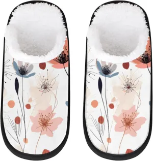 Tavisto Cozy Travel Slippers for Women Men, Non-Slip Sole Fleece Lining Washable House Shoes