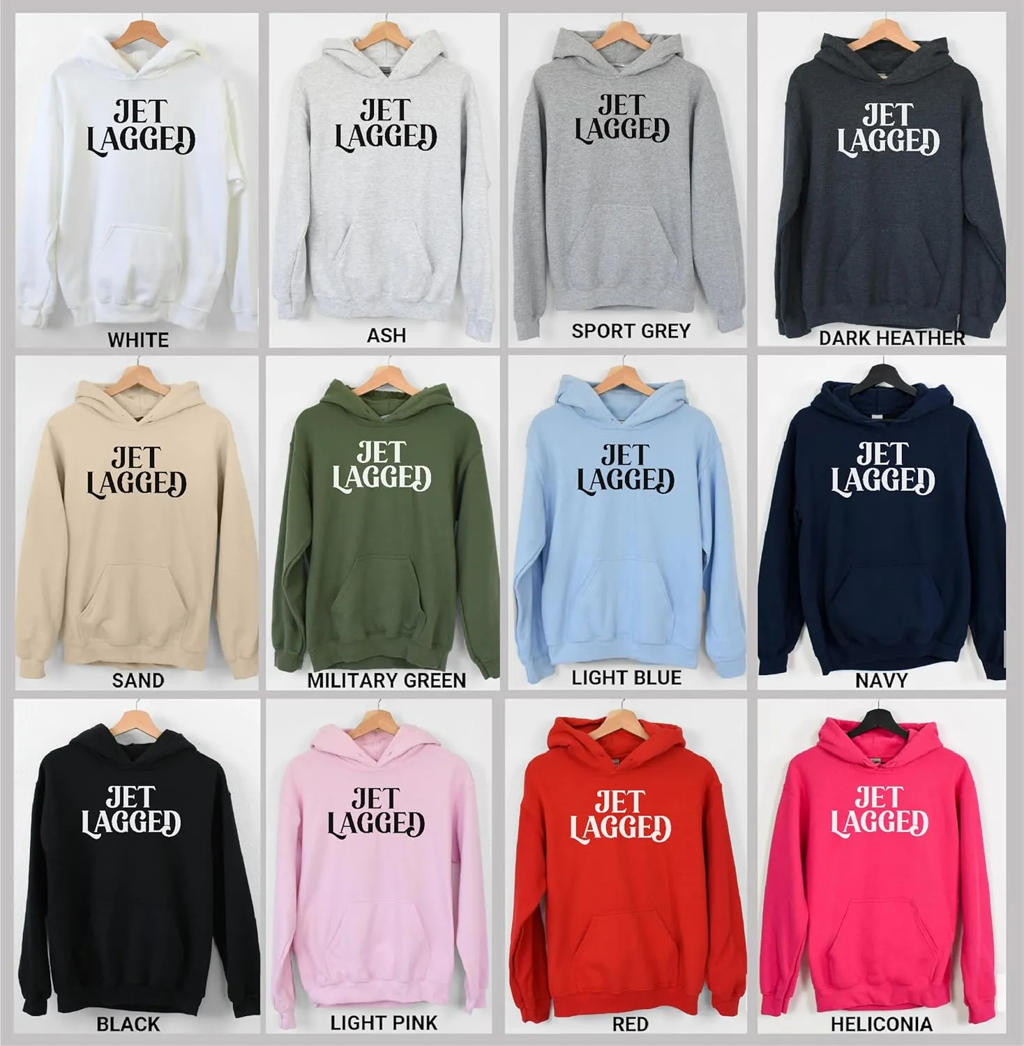 TEEAMORE Jet Lagged Sweatshirt Travel Airplane Mode Adventure Vacation Mode Jet Lag Crewneck