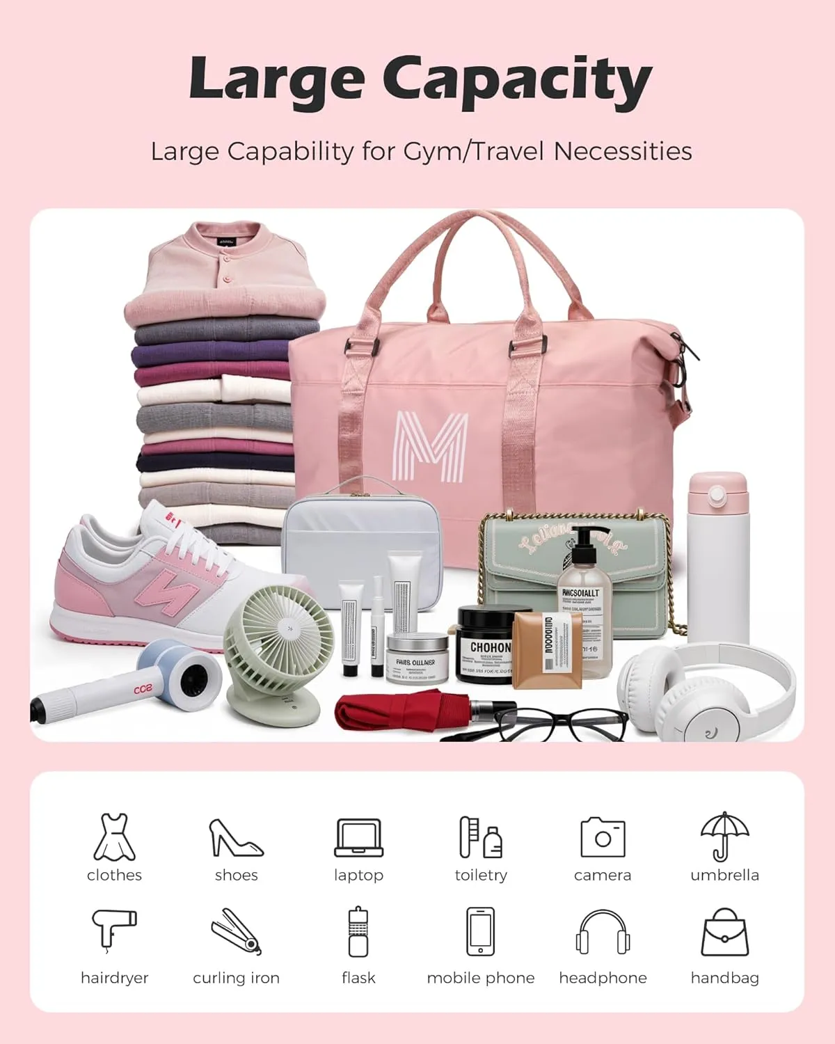 Teen Girl Gifts,Initial Travel Duffel Bag, Gym Bag, Personalized Weekender Bag，Monogram Overnight Bag Daughter In Law Gifts Teen Girl Gift Basket (Letter O)