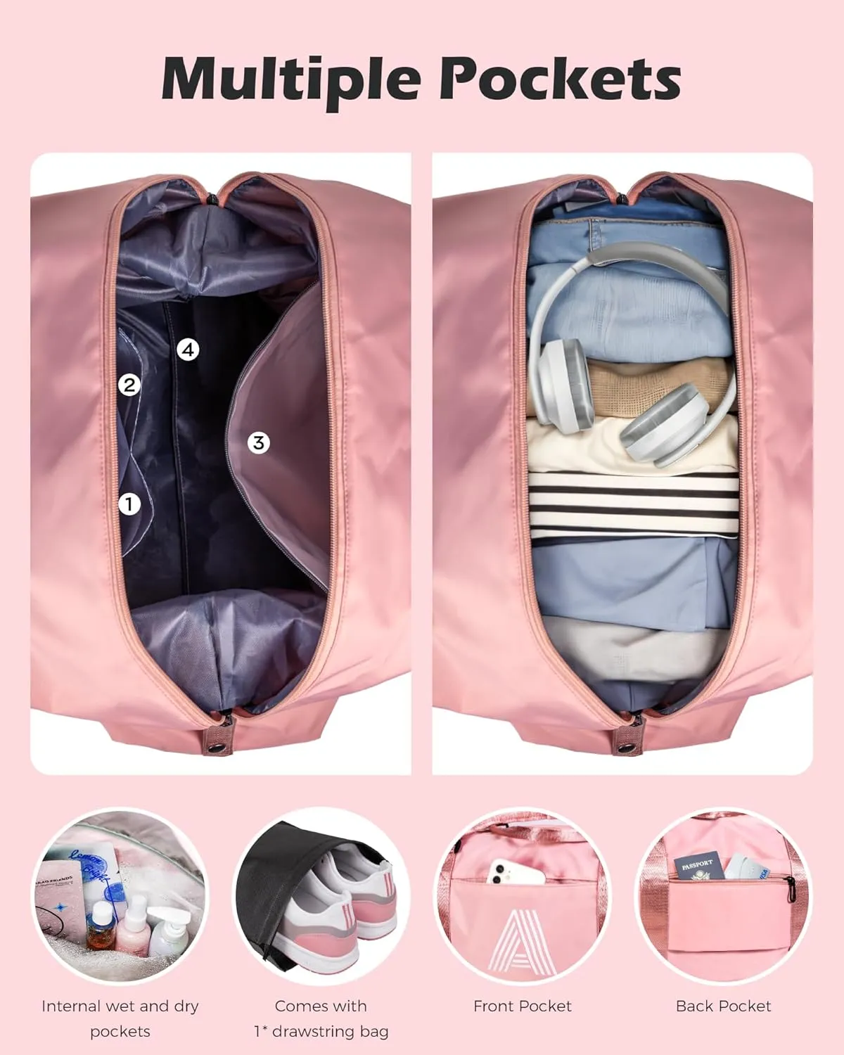 Teen Girl Gifts,Initial Travel Duffel Bag, Gym Bag, Personalized Weekender Bag，Monogram Overnight Bag Daughter In Law Gifts Teen Girl Gift Basket (Letter O)