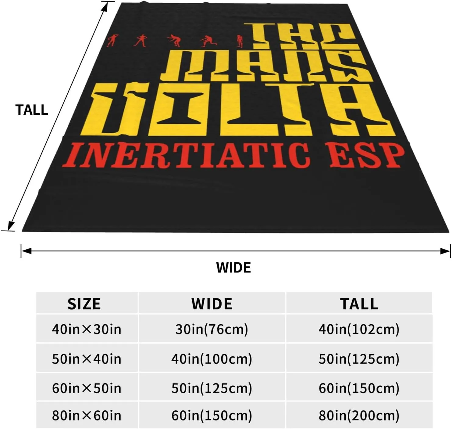 The Mars Volta Blanket Flannel Fleece Printed Throw Blankets Ultra Soft Micro Warm Blanket for All Season Bedding Chair Sofa Couch Bed 50"x40"