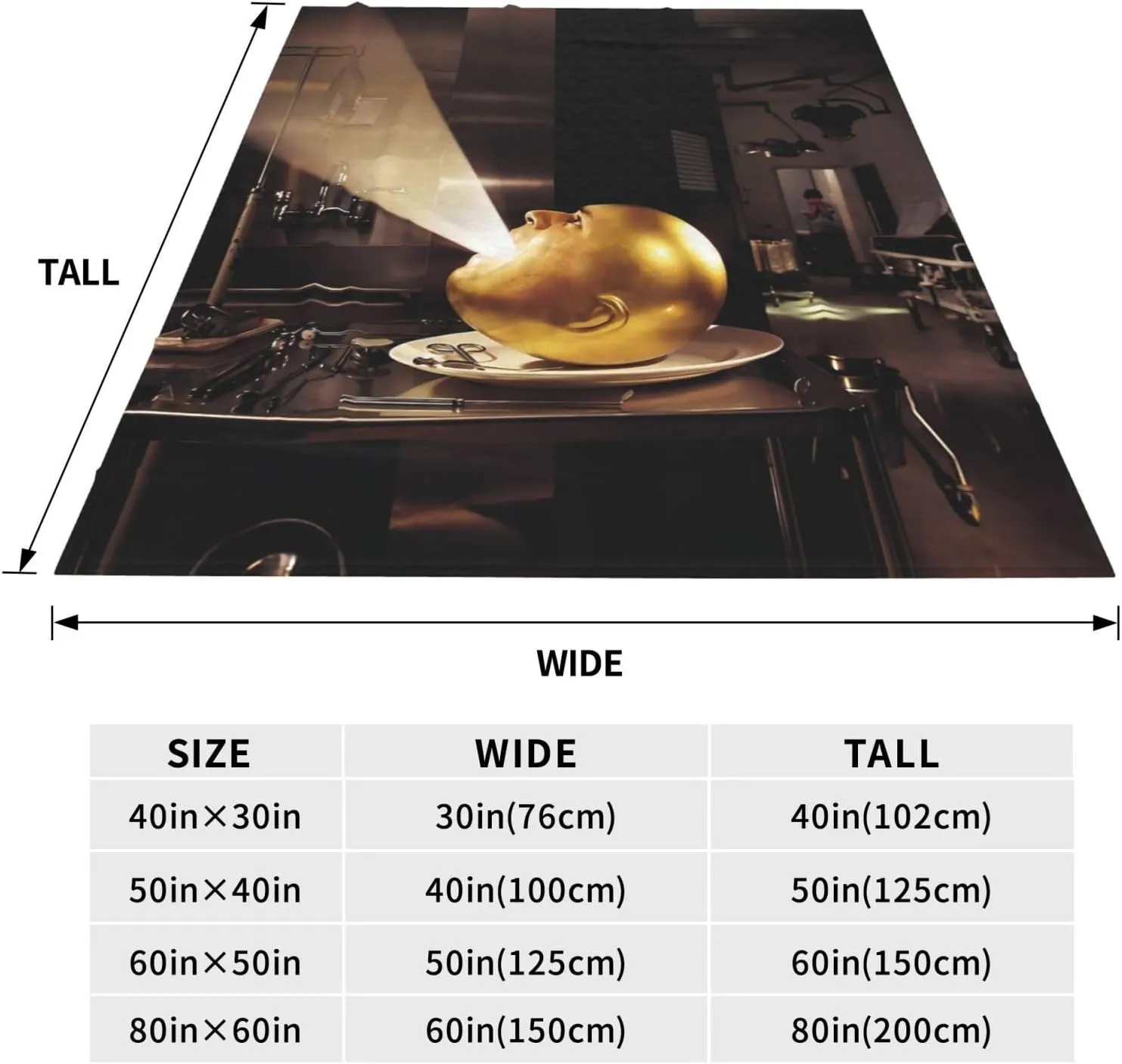 The Mars Volta Blanket Flannel Fleece Printed Throw Blankets Ultra Soft Micro Warm Blanket for All Season Bedding Chair Sofa Couch Bed 50"x40"