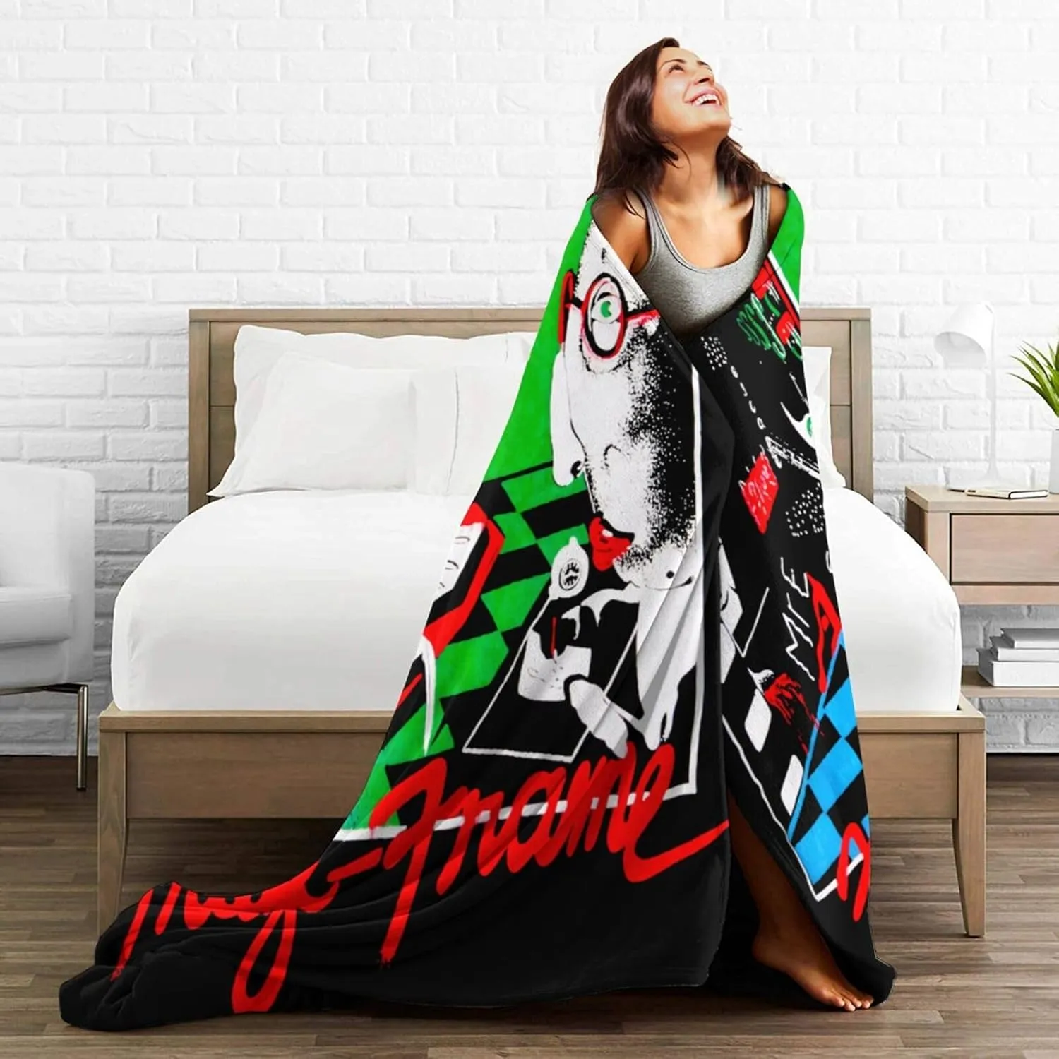 The Rock J Musics Geils Band Throw Flannel Blanket for Bed Sofa Room Couch Camping Soft Air Conditioning Quilt for All Seasons 80"x60"