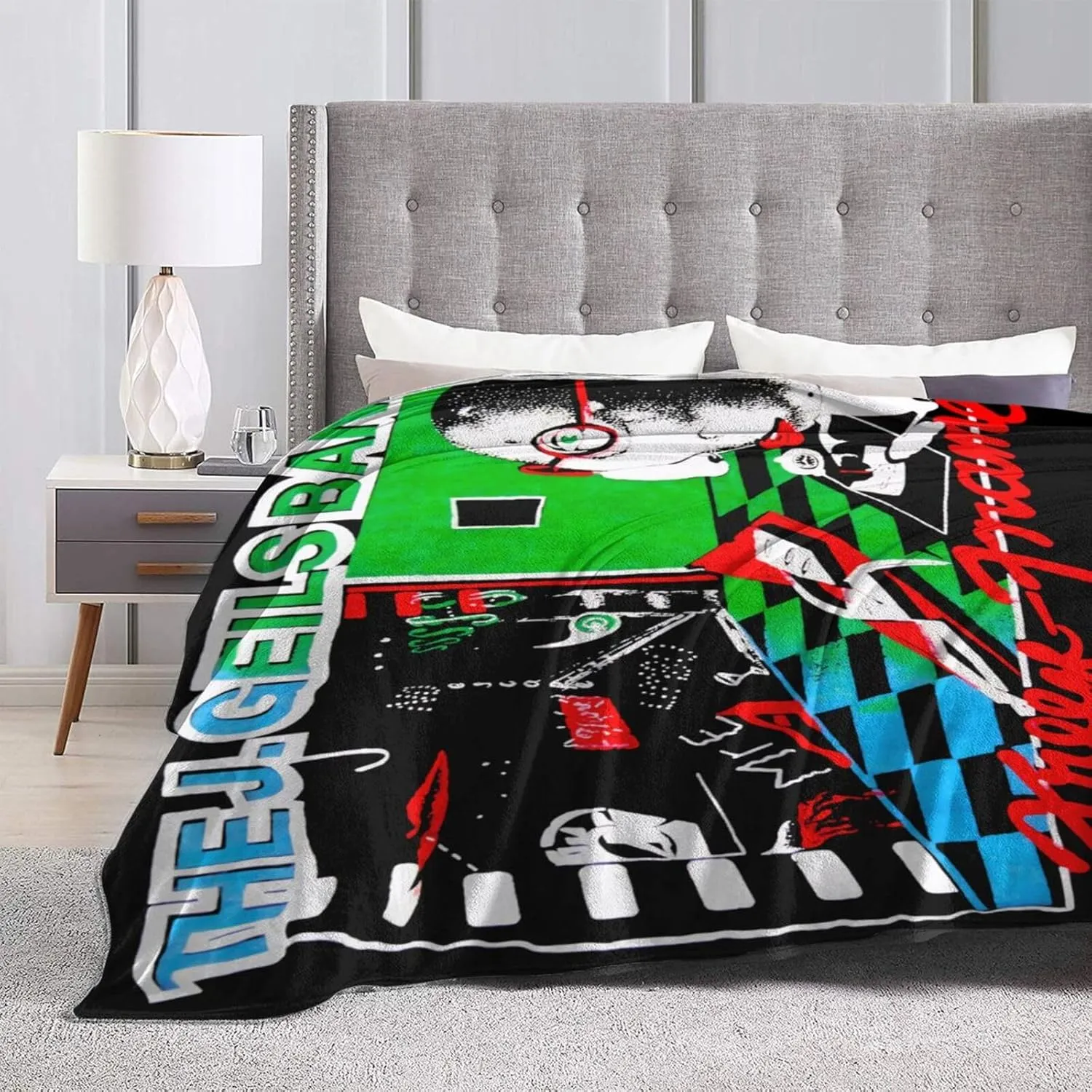 The Rock J Musics Geils Band Throw Flannel Blanket for Bed Sofa Room Couch Camping Soft Air Conditioning Quilt for All Seasons 80"x60"