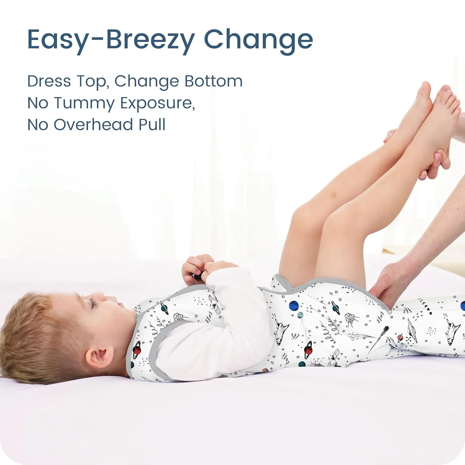 Toddler Sleep Sack 2t-3t-4t, 1.0 TOG Sleep Sack with Sleeveless, Cozy Premium Baby Wearable Blanket with 2-way Safe Zipper All Season Sleeping Bags, 1-pack
