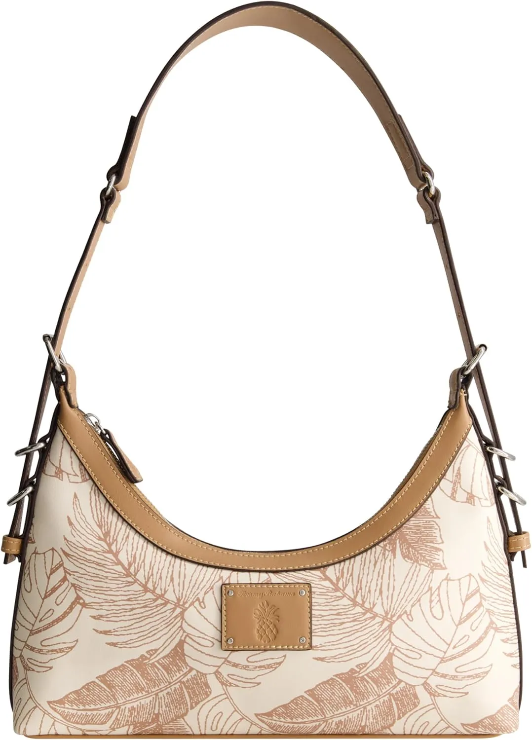 Tommy Bahama Hobo Bag, Women's Handbag with Adjustable Shoulder Strap, Tan