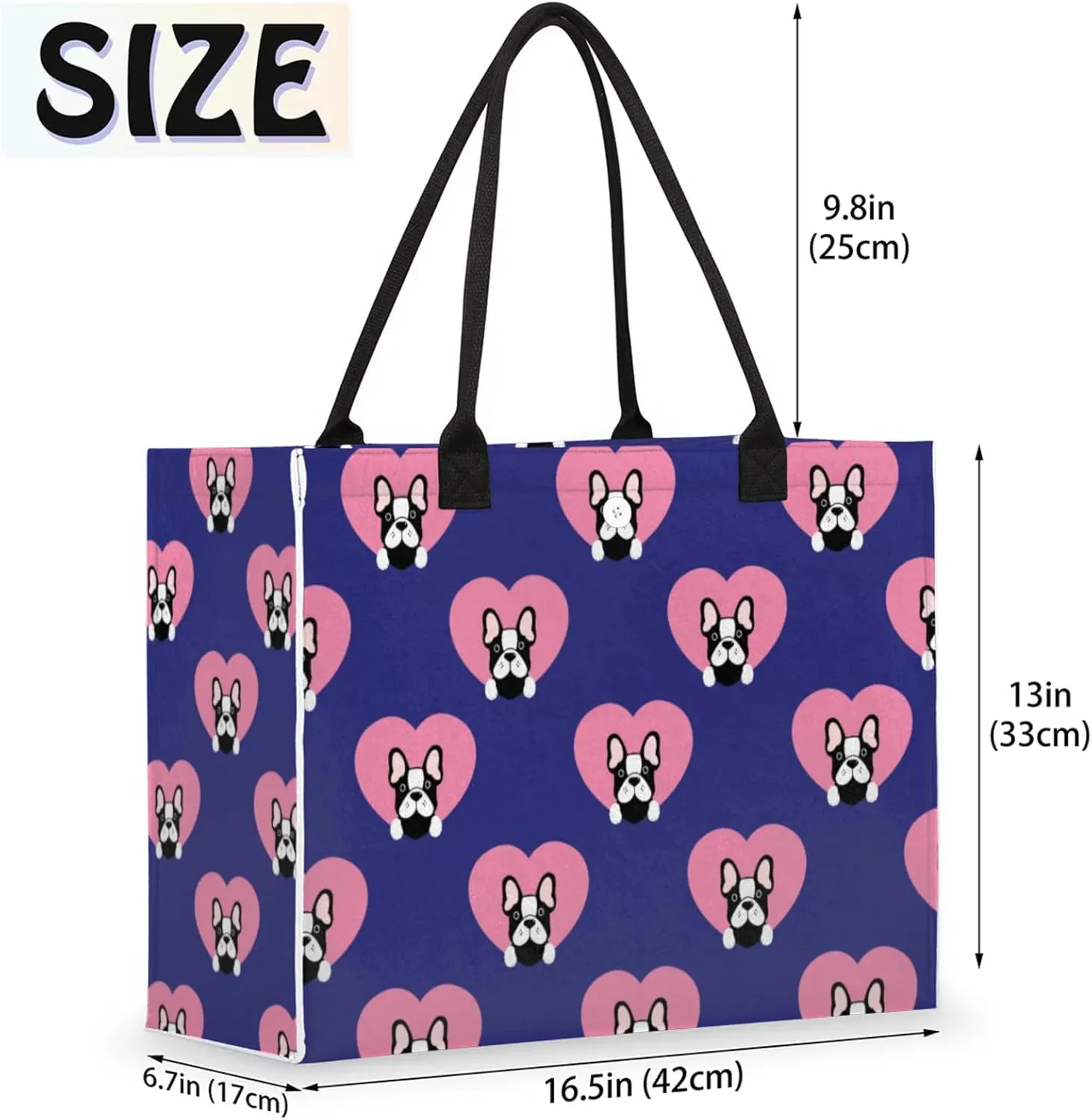 Tote Bag for Women Reusable Canvas Shoulder Bag