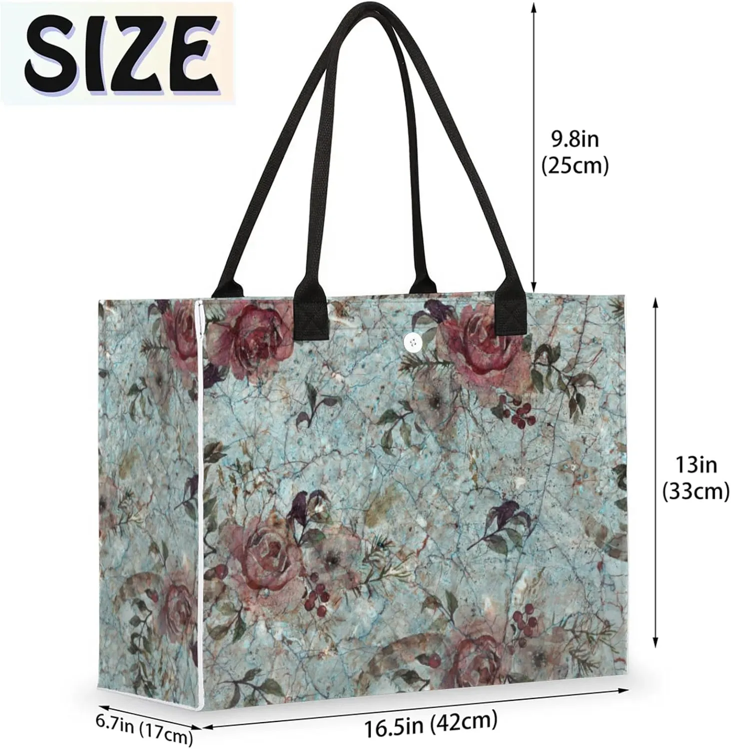 Tote Bag for Women Reusable Canvas Shoulder Bag