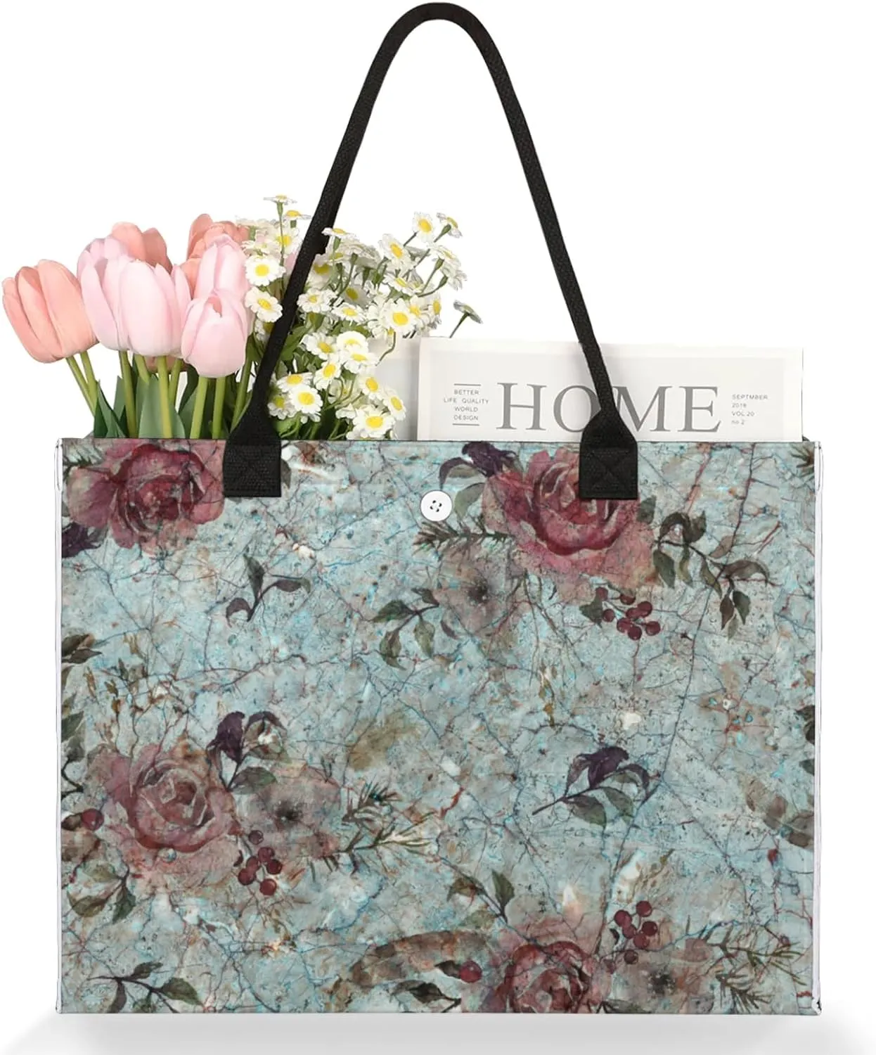 Tote Bag for Women Reusable Canvas Shoulder Bag