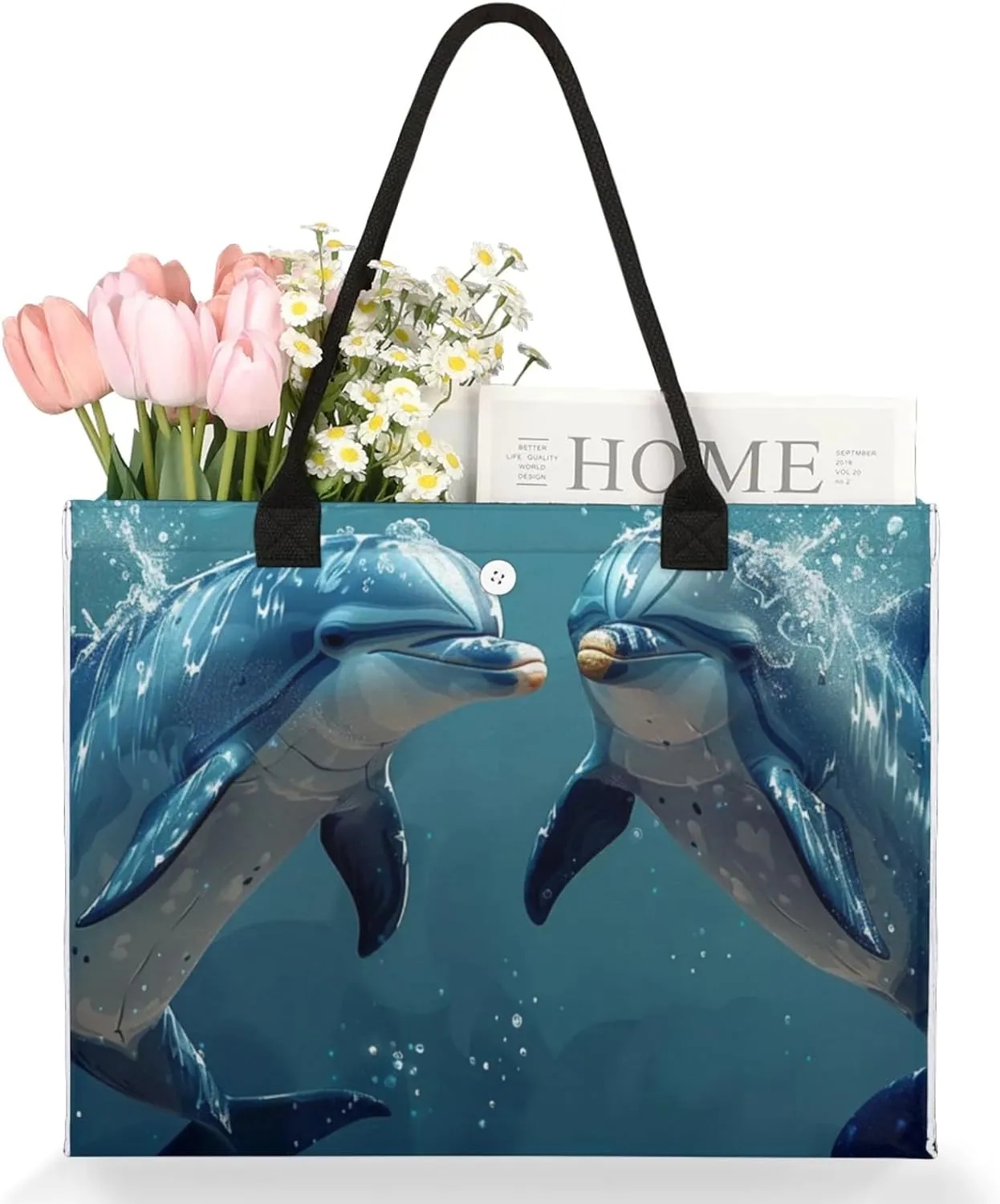 Tote Bag for Women Reusable Canvas Shoulder Bag