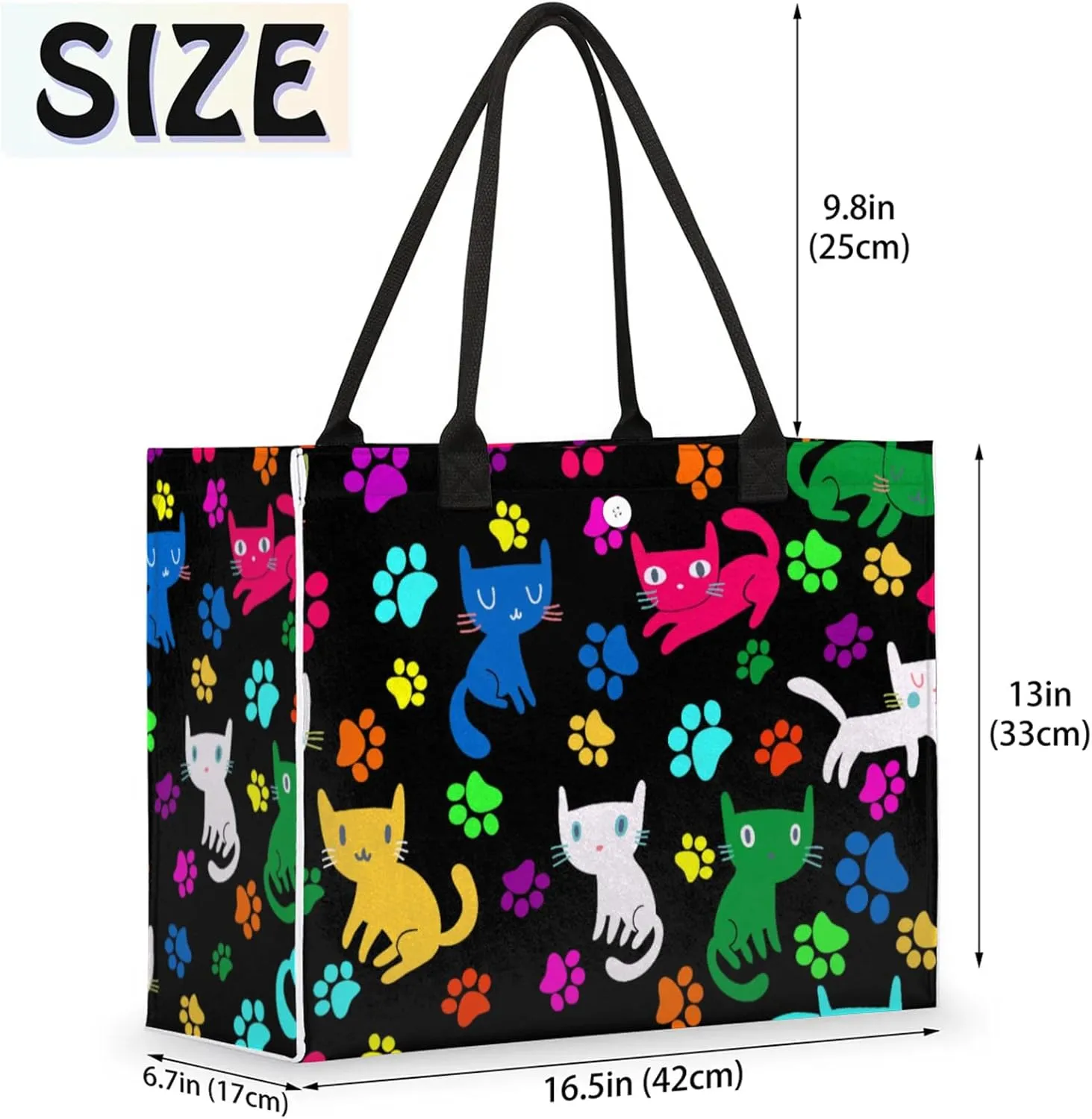 Tote Bag for Women Reusable Canvas Shoulder Bag