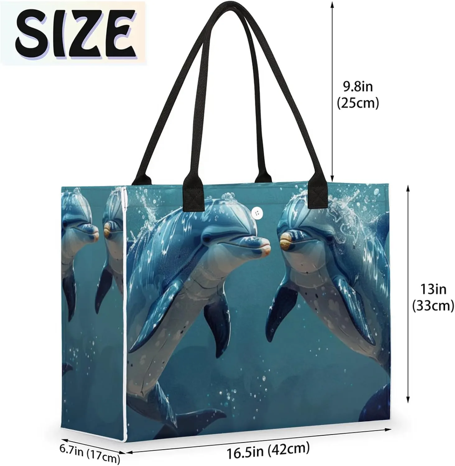 Tote Bag for Women Reusable Canvas Shoulder Bag