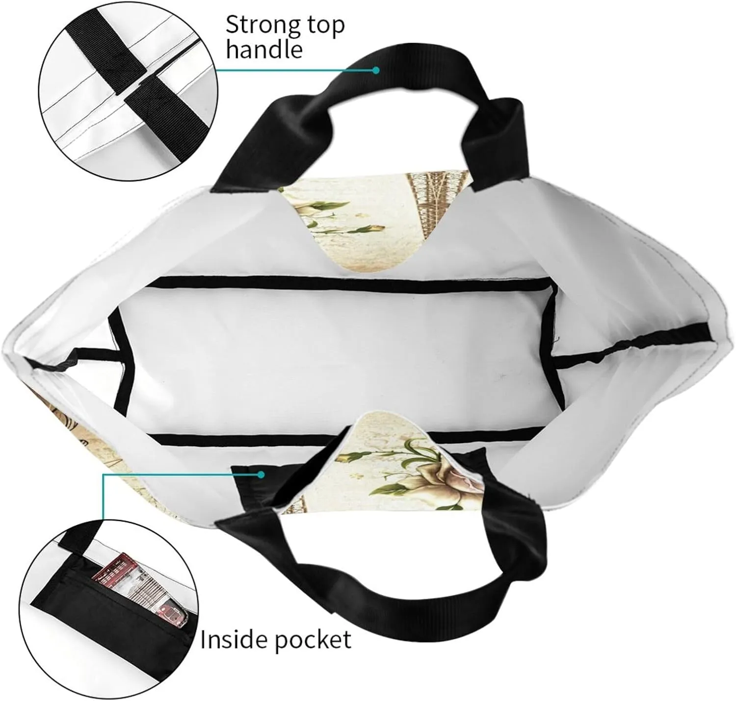 Tote Bag for Women,Large Beach Bag Reusable Grocery Bags Casual Shoulder Bag Handbags for Shopping Travel Work