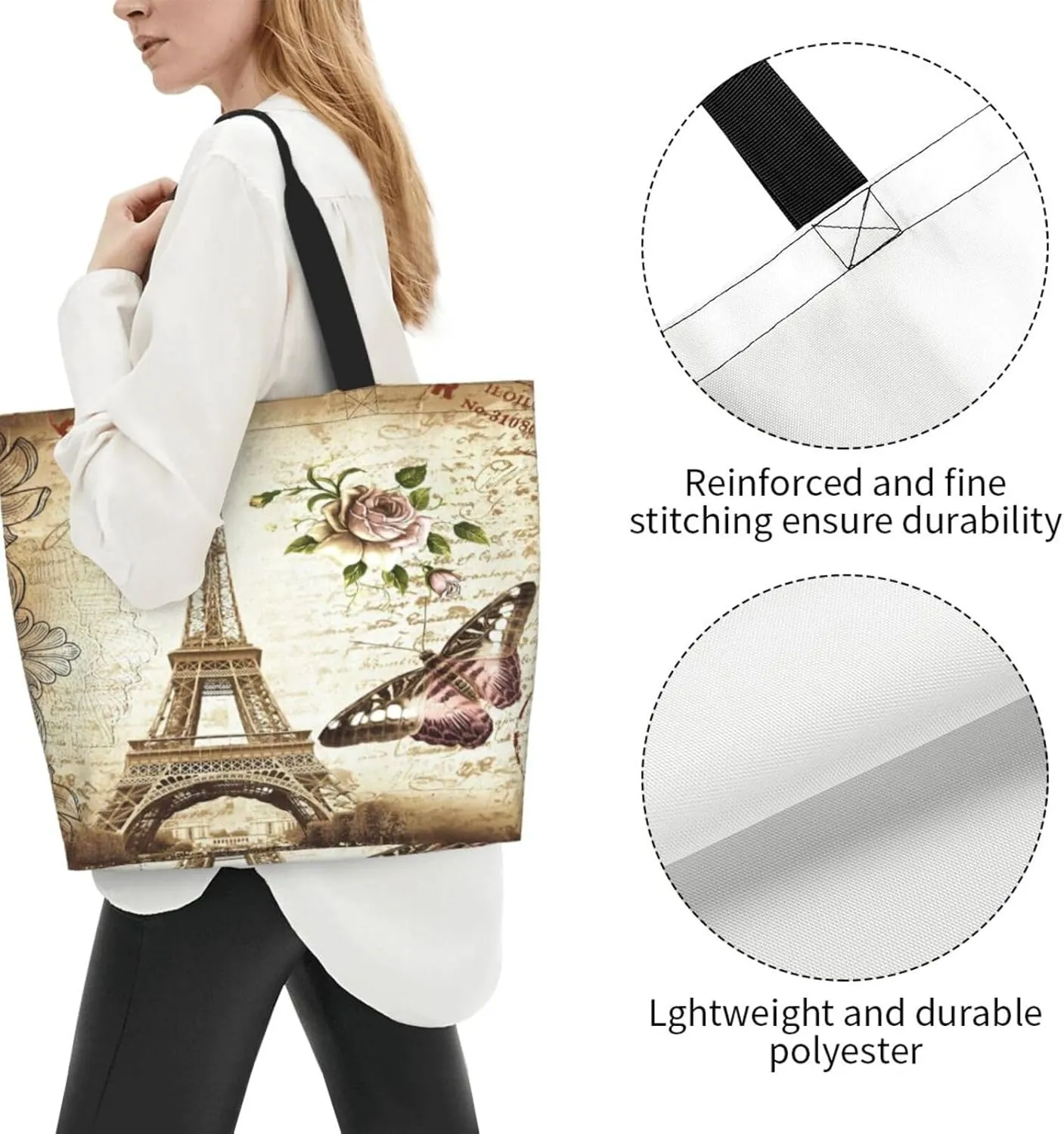 Tote Bag for Women,Large Beach Bag Reusable Grocery Bags Casual Shoulder Bag Handbags for Shopping Travel Work