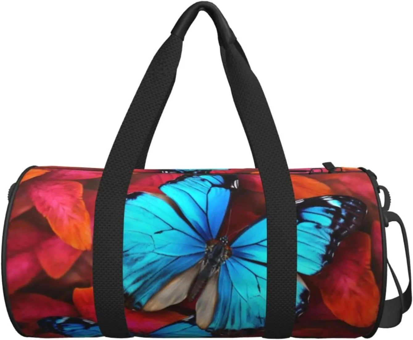 Travel Bag For Women,Beautiful Butterflies Print Personal Item Duffle Bags,Weekend Travel Duffel Tote Bag,Travel Sport Gym Bag For Men,Airplane Travel Essentials For Flying