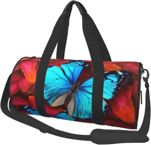 Travel Bag For Women,Beautiful Butterflies Print Personal Item Duffle Bags,Weekend Travel Duffel Tote Bag,Travel Sport Gym Bag For Men,Airplane Travel Essentials For Flying