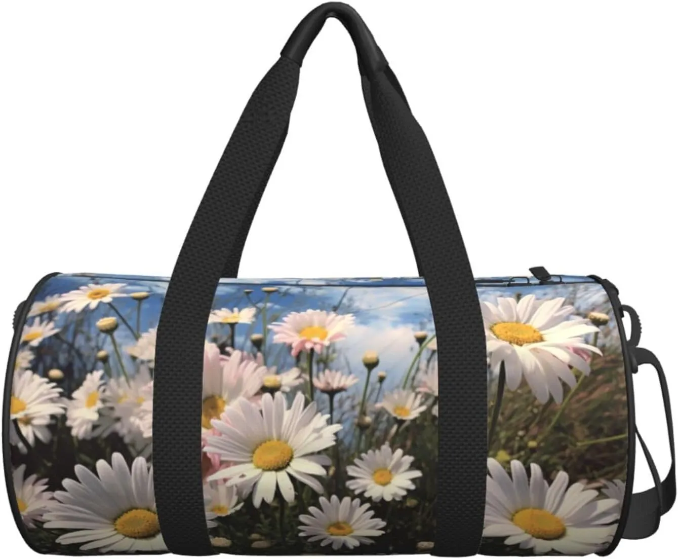 Travel Bag For Women,Beautiful Daisies Print Personal Item Duffle Bags,Weekend Travel Duffel Tote Bag,Travel Sport Gym Bag For Men,Airplane Travel Essentials For Flying