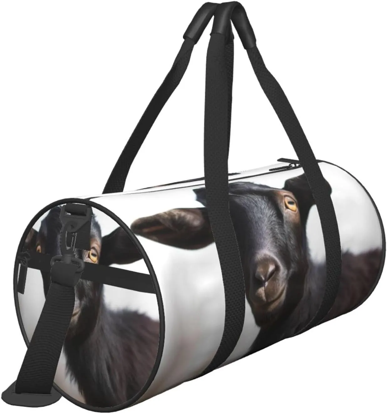 Travel Bag For Women,Cute Black Goat Animal Print Personal Item Duffle Bags,Weekend Travel Duffel Tote Bag,Travel Sport Gym Bag For Men,Airplane Travel Essentials For Flying