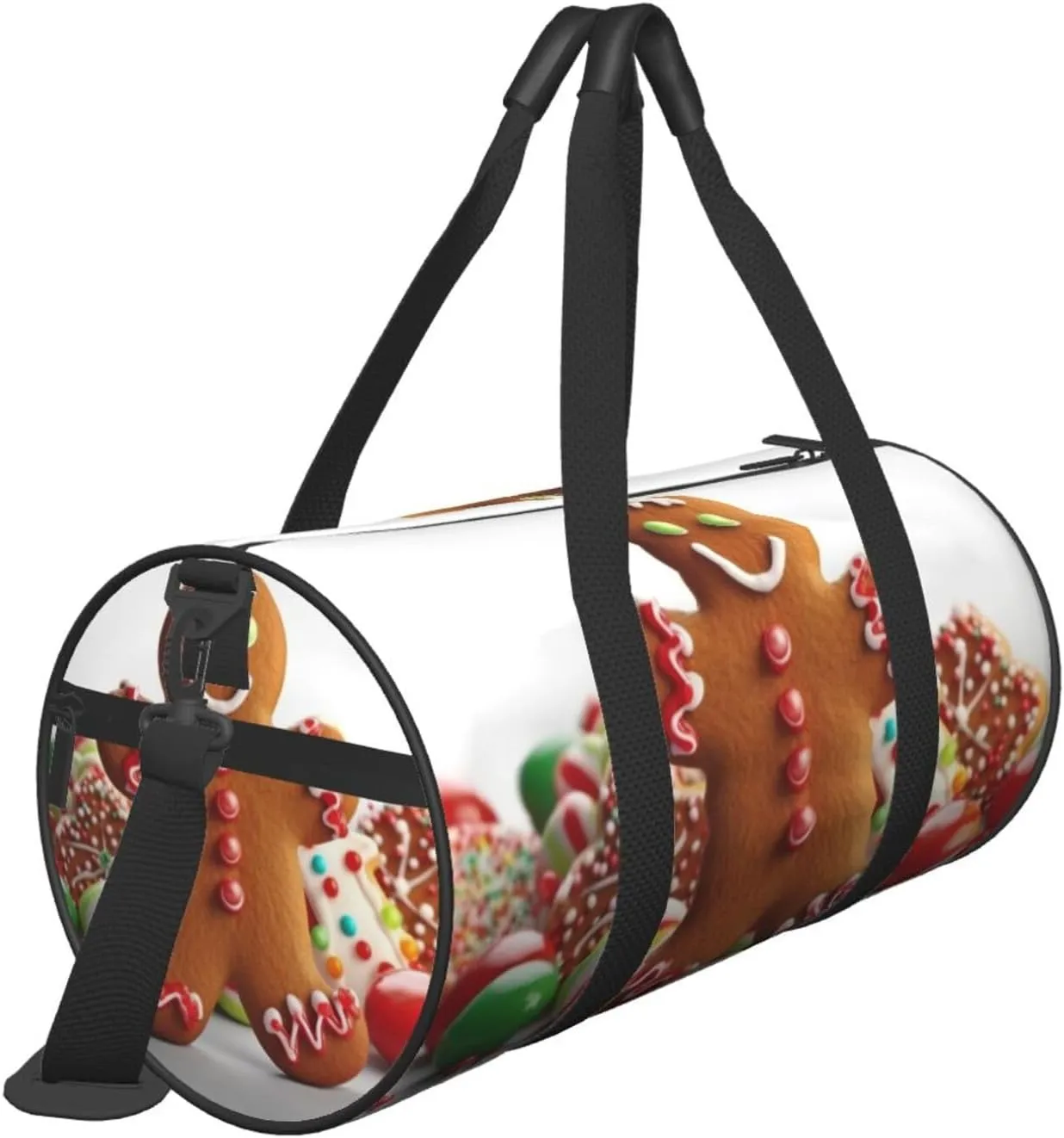 Travel Bag For Women,Gingerbread Man Candy Print Personal Item Duffle Bags,Weekend Travel Duffel Tote Bag,Travel Sport Gym Bag For Men,Airplane Travel Essentials For Flying