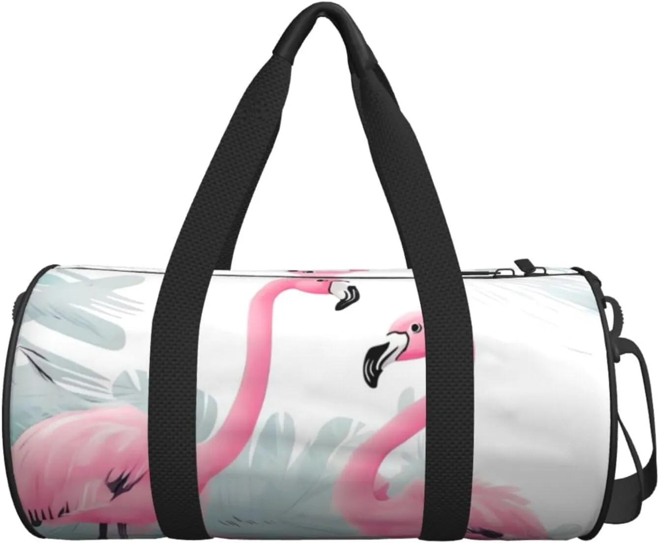Travel Bag For Women,Love Flamingo Print Personal Item Duffle Bags,Weekend Travel Duffel Tote Bag,Travel Sport Gym Bag For Men,Airplane Travel Essentials For Flying