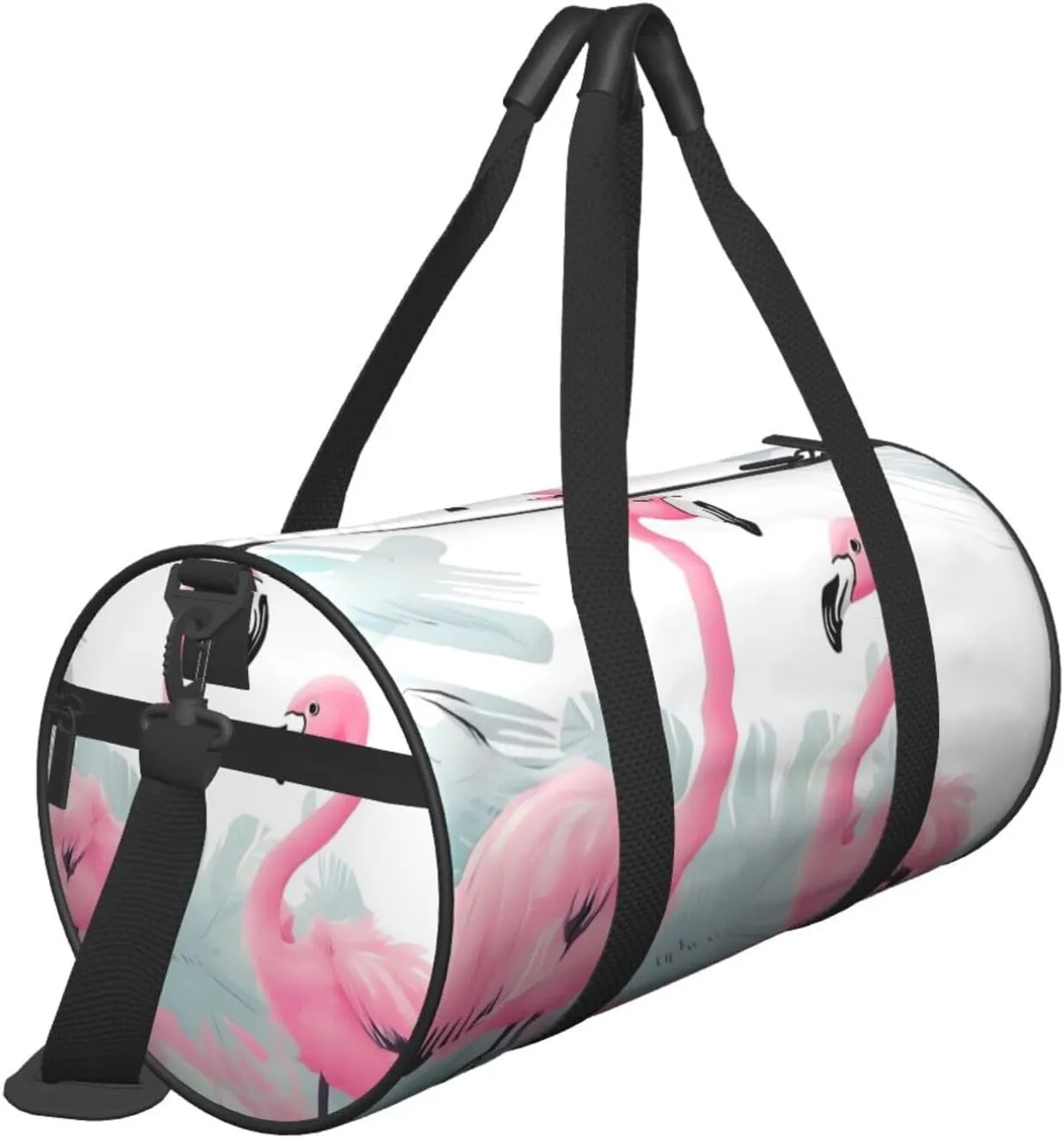 Travel Bag For Women,Love Flamingo Print Personal Item Duffle Bags,Weekend Travel Duffel Tote Bag,Travel Sport Gym Bag For Men,Airplane Travel Essentials For Flying