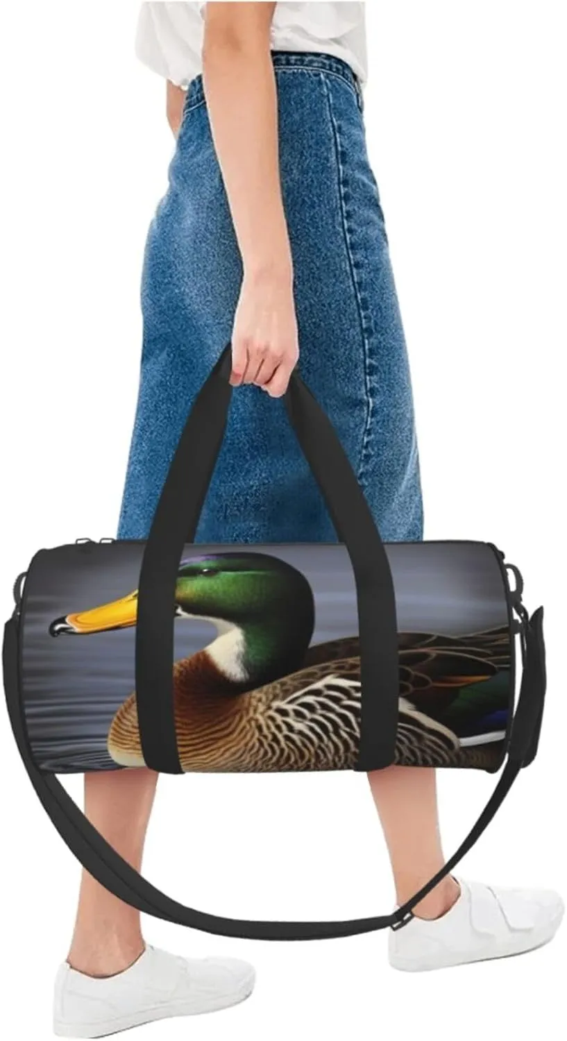 Travel Bag For Women,Mallard Duck Print Personal Item Duffle Bags,Weekend Travel Duffel Tote Bag,Travel Sport Gym Bag For Men,Airplane Travel Essentials For Flying
