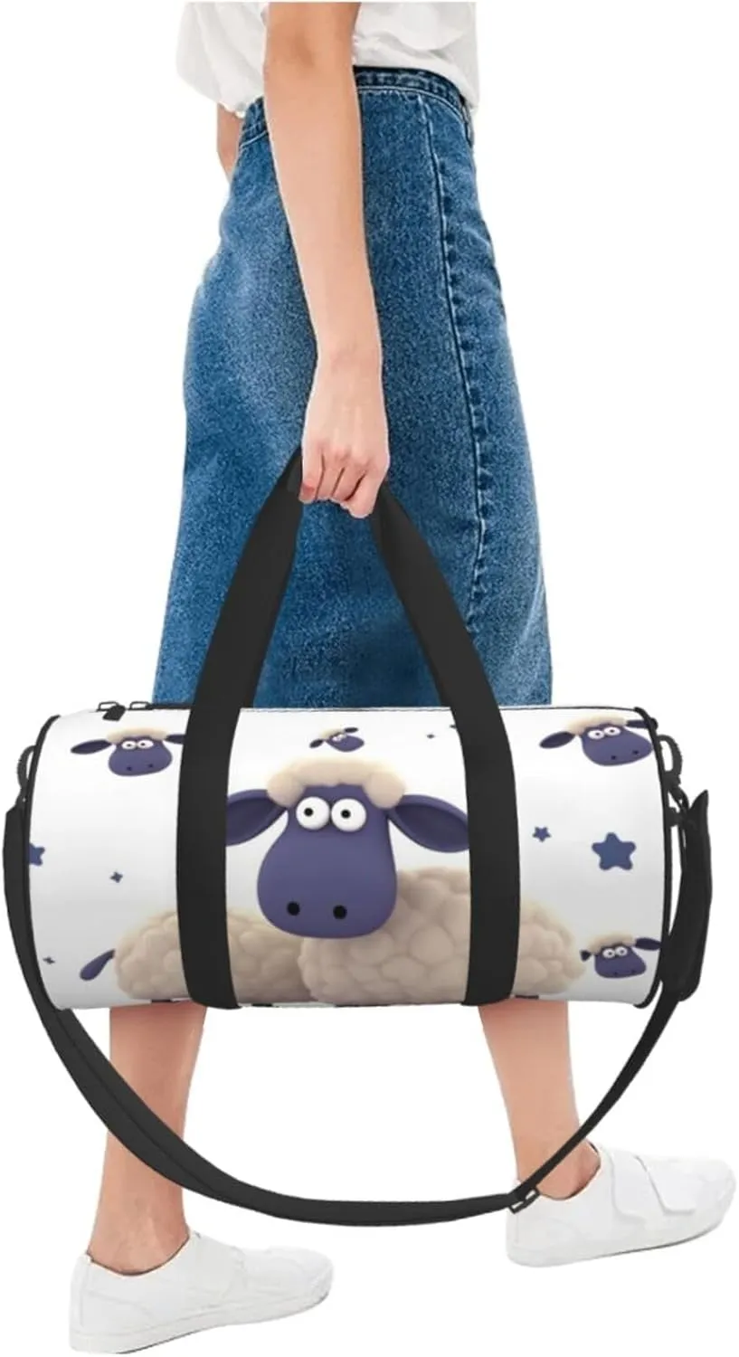 Travel Bag For Women,Sheep Print Personal Item Duffle Bags,Weekend Travel Duffel Tote Bag,Travel Sport Gym Bag For Men,Airplane Travel Essentials For Flying