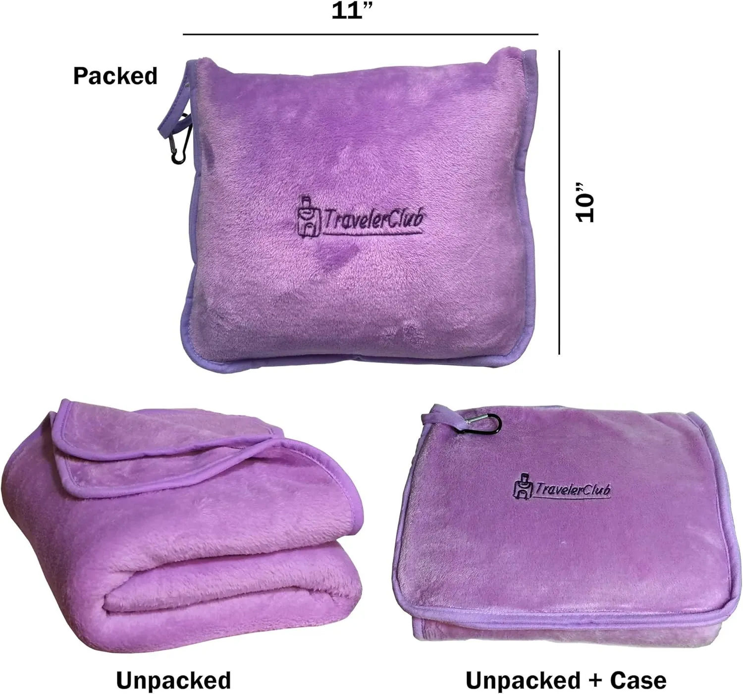 Travel Blanket Airplane Compact-Airline Lightweight Blanket-Plane Packable Travel Blanket and Pillow Set-Portable Hiking Blanket-Car Blankets and Throws-Camping/Backpacking/Office
