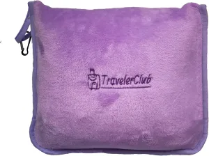 Travel Blanket Airplane Compact-Airline Lightweight Blanket-Plane Packable Travel Blanket and Pillow Set-Portable Hiking Blanket-Car Blankets and Throws-Camping/Backpacking/Office