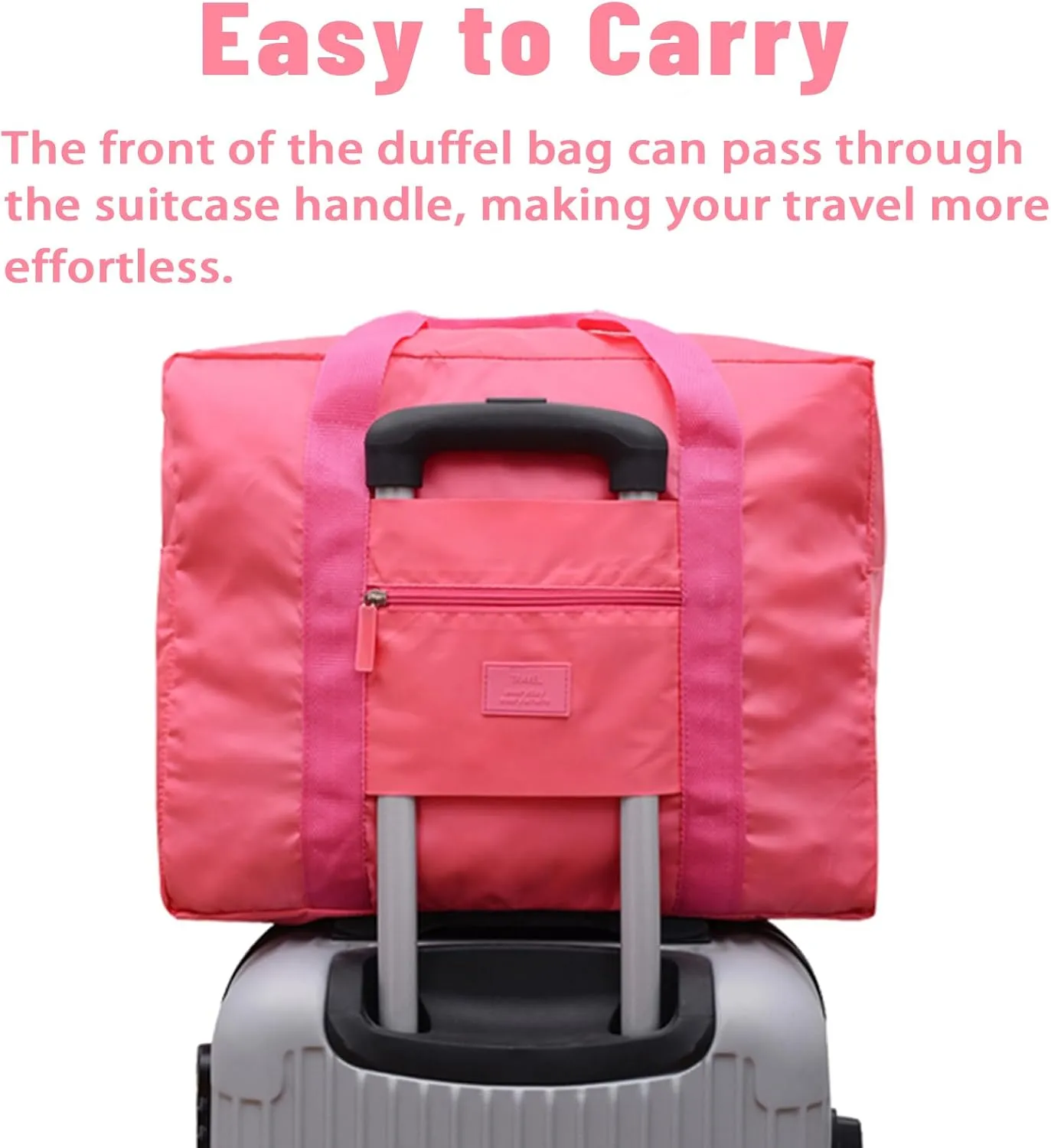 Travel Duffel Bags 12 PCS Foldable Travel Bag Tote Carry on Luggage Waterproof Sports Gym Bag Lightweight Large Weekender Overnight Bag for Women and Men (12 PCS)