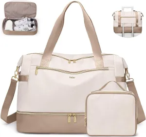 Travel Duffel Bags for Women: Weekender Bags with Shoe Compartment Carry on Overnight Bag with Toiletry Bag Gym Bag with Wet Pocket Personal Item Travel Bags Hospital for Labor Delivery
