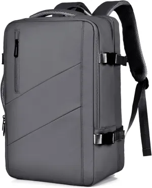 Travel laptop Backpack For Women Airline Approved, Carry On Backpack for 16 inch laptop with shoe compartment (grey)