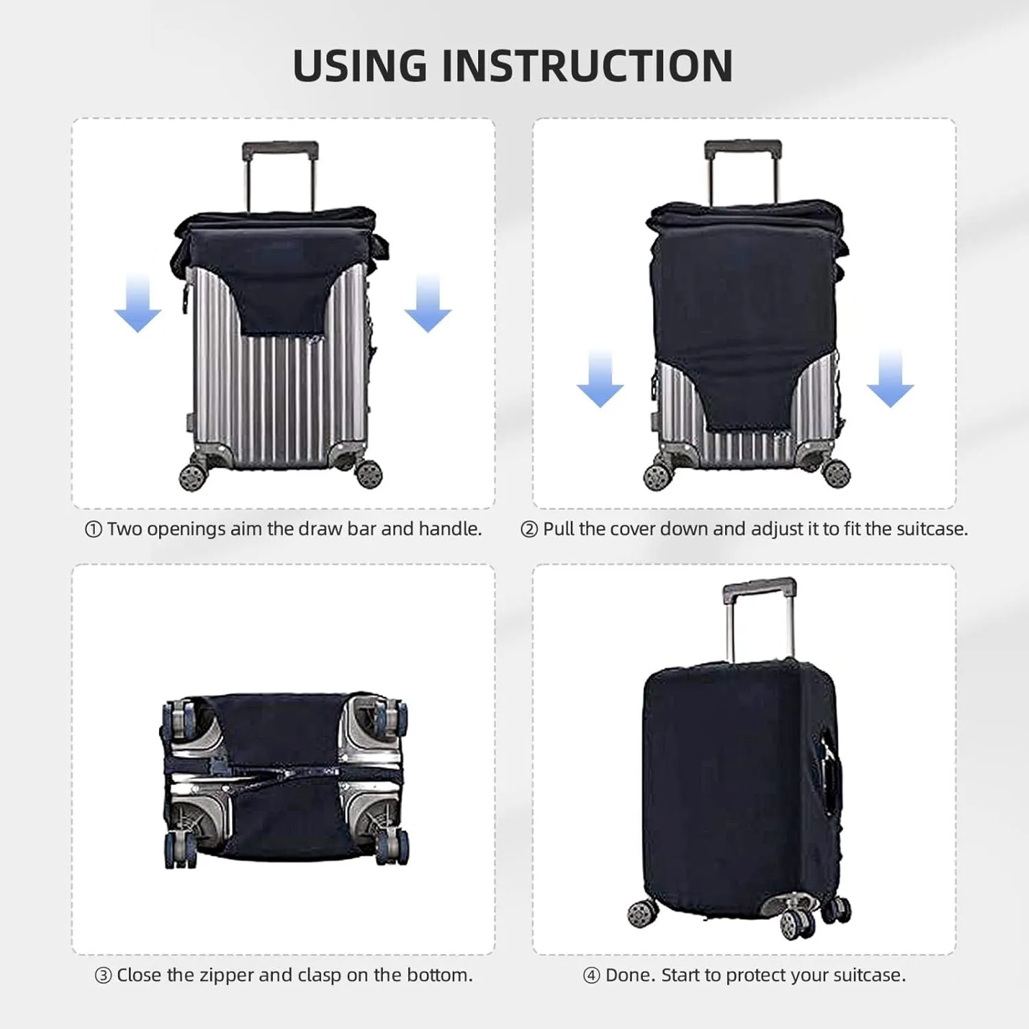 Travel Luggage Cover,National Park Poster Bear Suitcase Protector Protector Spandex Anti-Scratch Washable, Suitcase Cover For Wheeled Suitcase Kid Adult Travel Baggage Accessories,X-Large