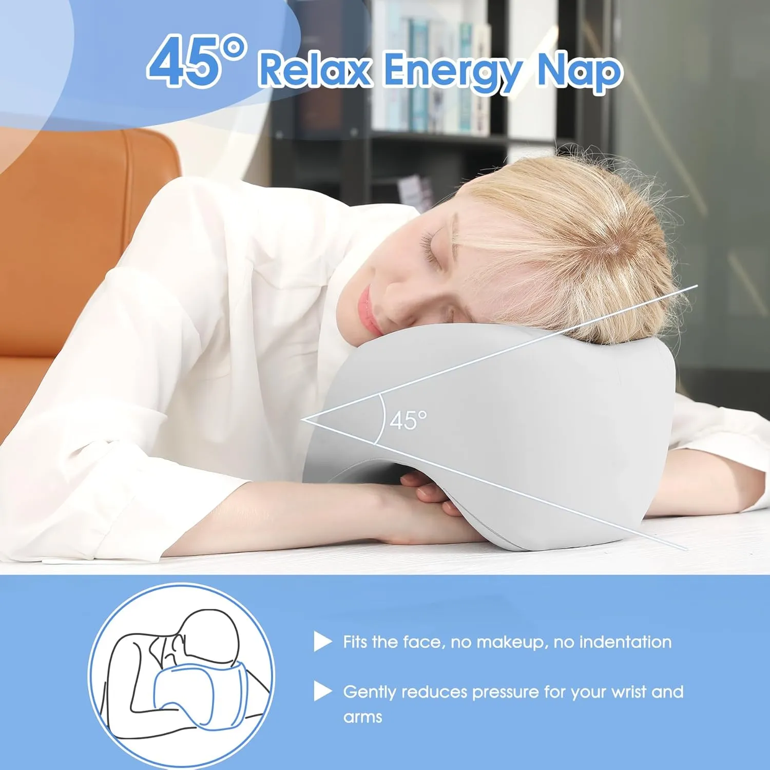 Travel Neck Pillow Memory Foam Neck Support, 2025 Upgraded Advanced Travel Pillow for Road Trips, Adjustable Clasp, Storage Bag, Airplane Pillow for Travel, Home, Office, and Gaming