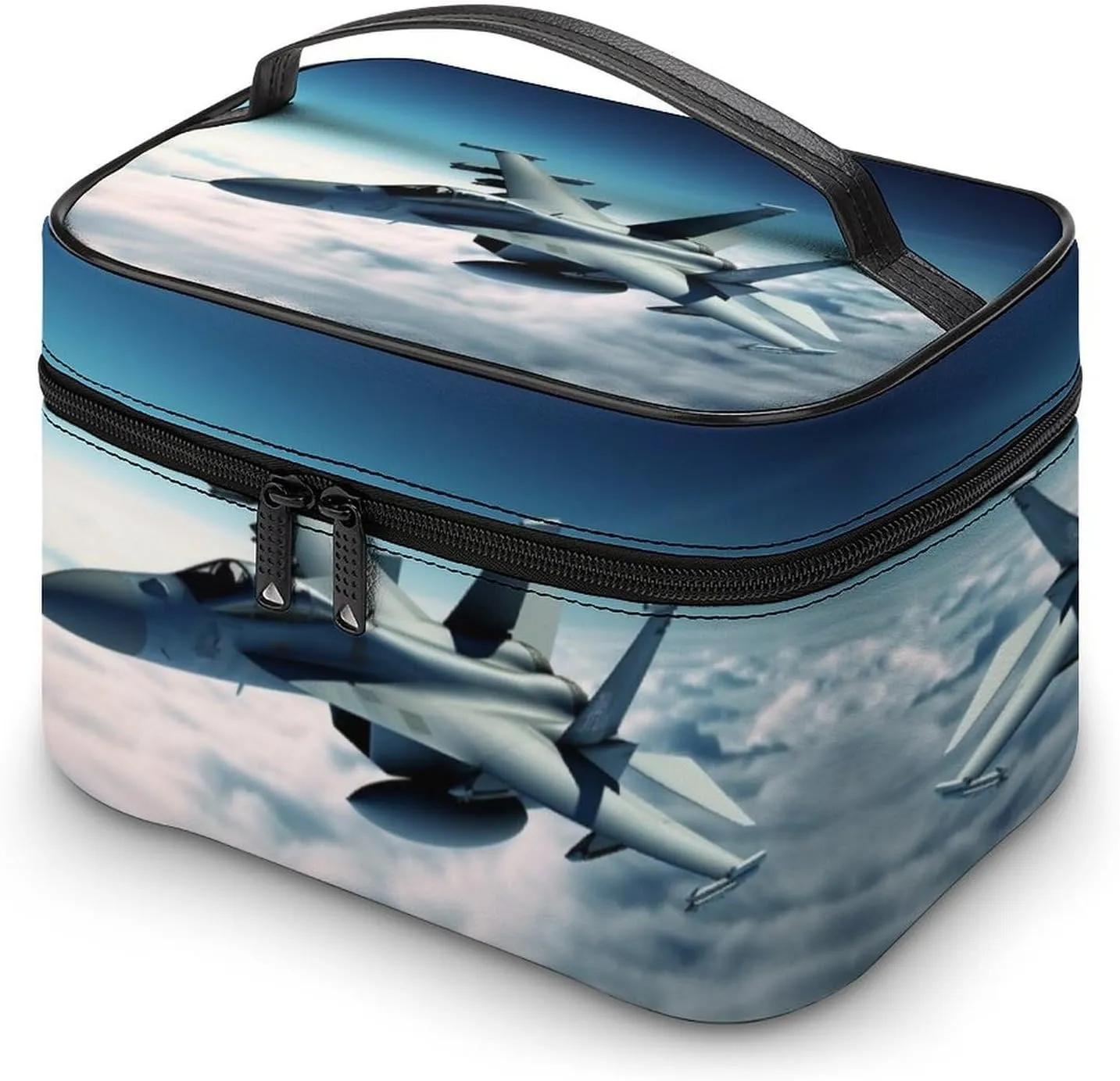 Travel Toiletry Bag for Women And Men,Aircraft Fighter Jets Toiletry Organizer, Makeup Bag Travel Organizer for Shampoo,Toiletries