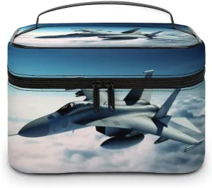 Travel Toiletry Bag for Women And Men,Aircraft Fighter Jets Toiletry Organizer, Makeup Bag Travel Organizer for Shampoo,Toiletries