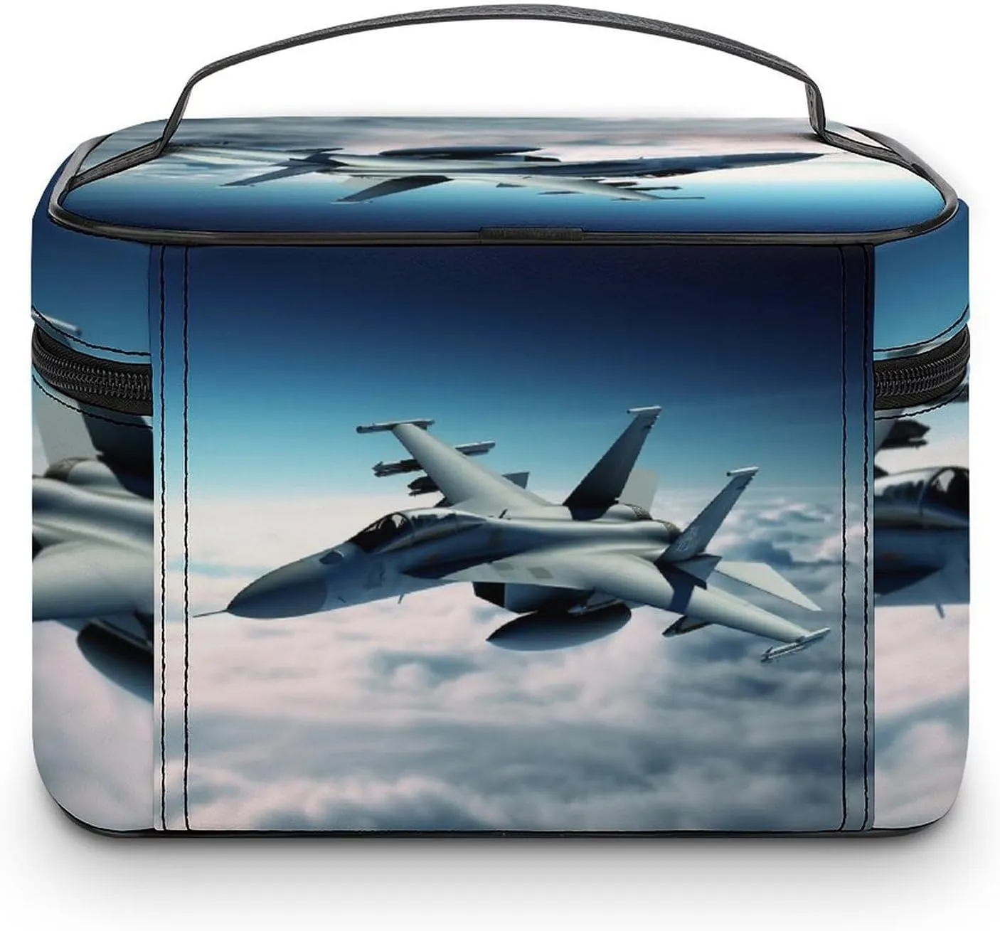 Travel Toiletry Bag for Women And Men,Aircraft Fighter Jets Toiletry Organizer, Makeup Bag Travel Organizer for Shampoo,Toiletries