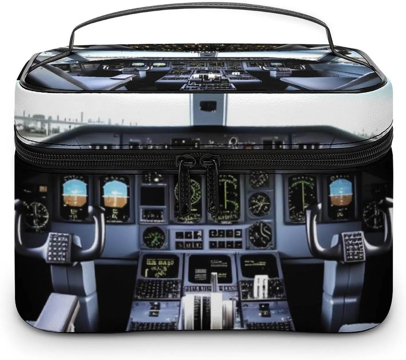 Travel Toiletry Bag for Women And Men,Airplane Cockpit Toiletry Organizer, Makeup Bag Travel Organizer for Shampoo,Toiletries