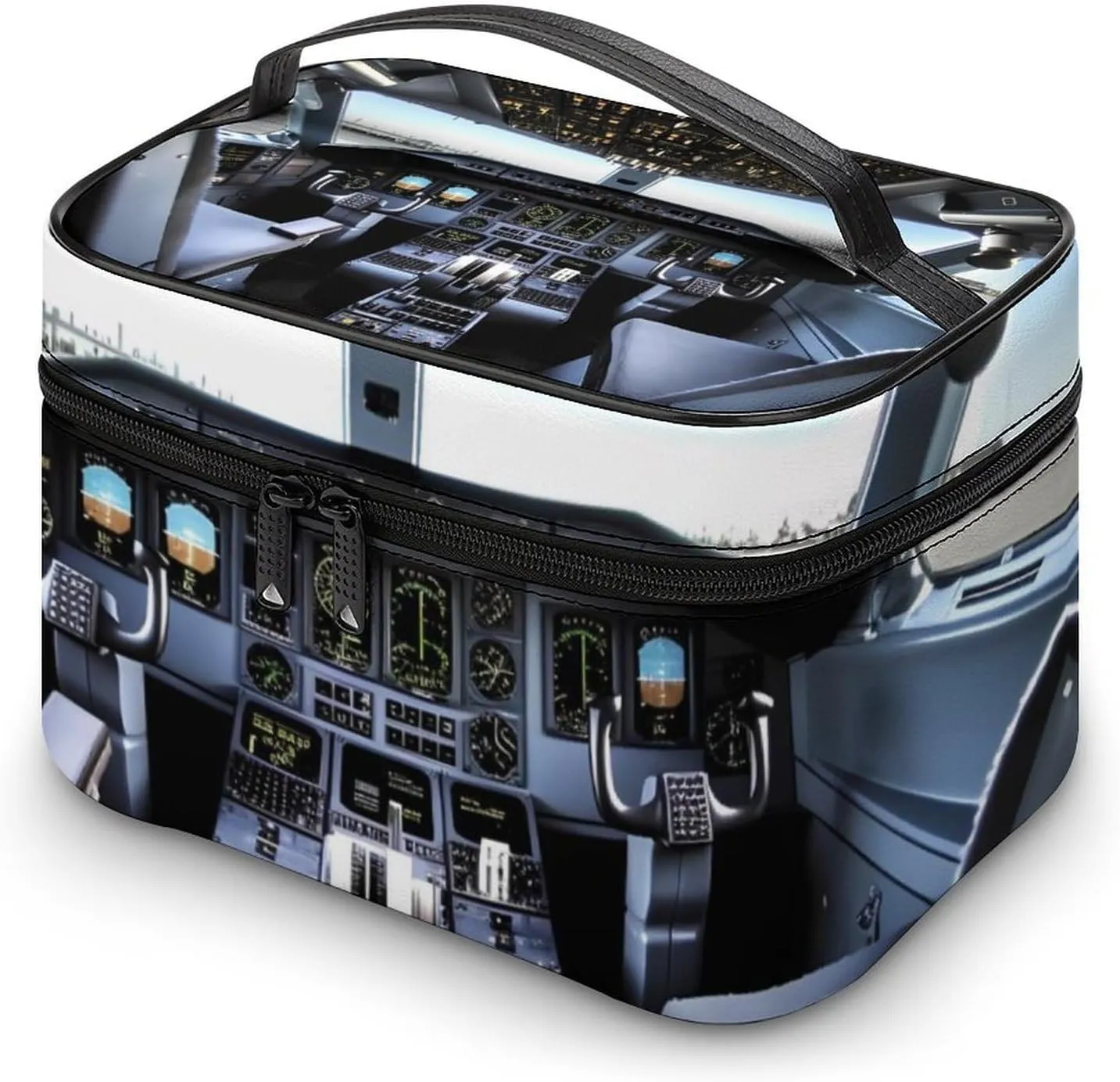 Travel Toiletry Bag for Women And Men,Airplane Cockpit Toiletry Organizer, Makeup Bag Travel Organizer for Shampoo,Toiletries