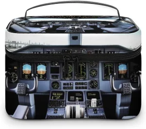 Travel Toiletry Bag for Women And Men,Airplane Cockpit Toiletry Organizer, Makeup Bag Travel Organizer for Shampoo,Toiletries