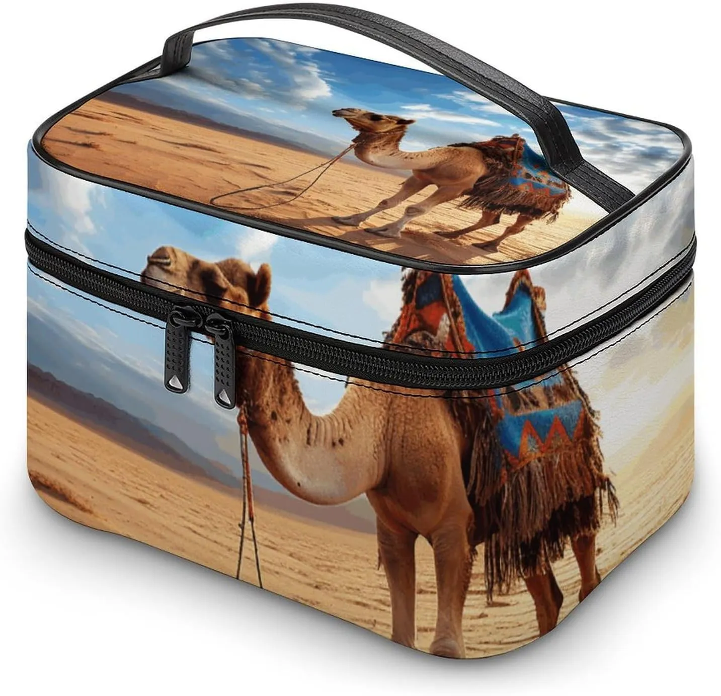 Travel Toiletry Bag for Women And Men,Camel Sky Toiletry Organizer, Makeup Bag Travel Organizer for Shampoo,Toiletries