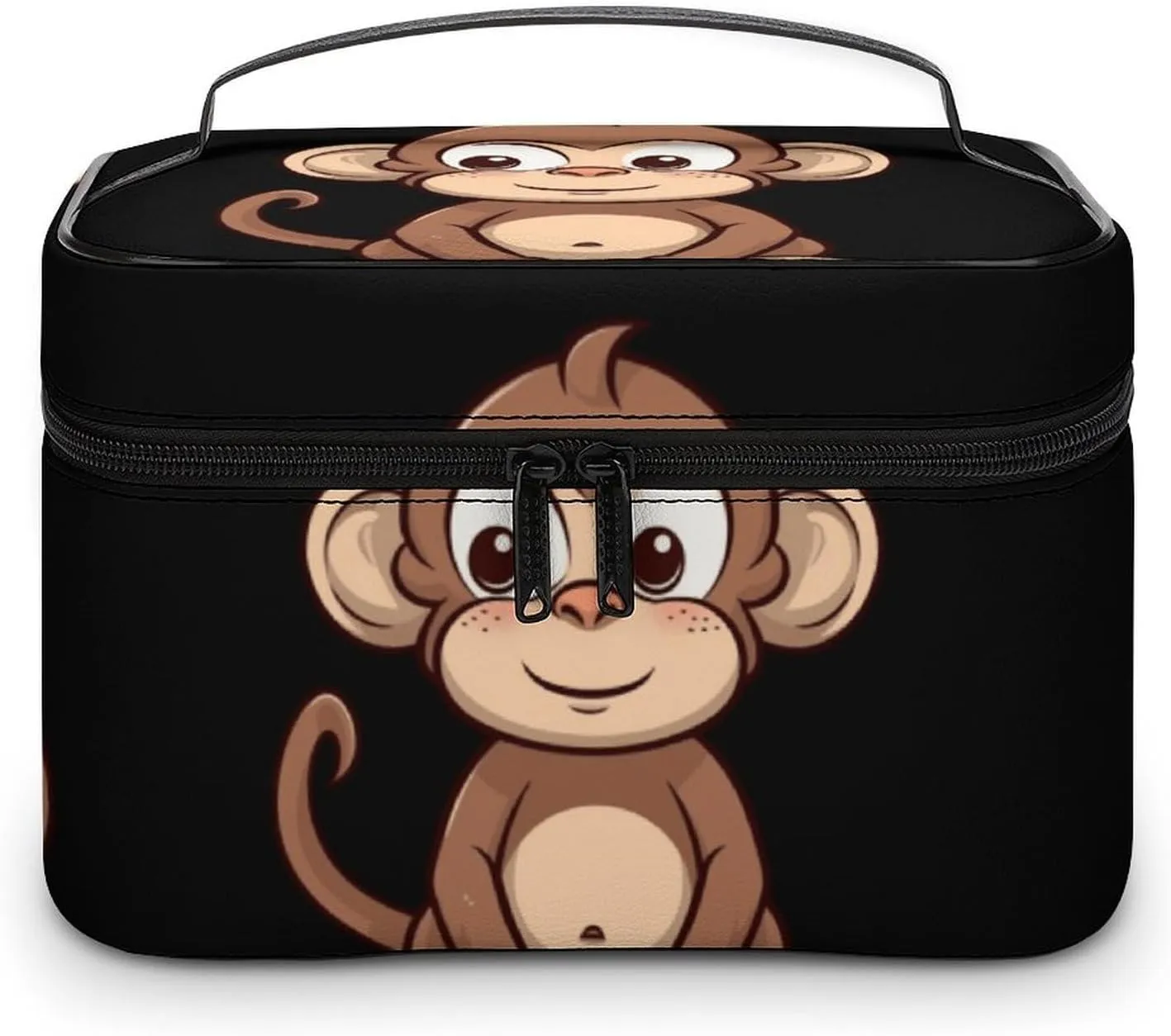 Travel Toiletry Bag for Women And Men,Cartoon Brown Monkey Toiletry Organizer, Makeup Bag Travel Organizer for Shampoo,Toiletries